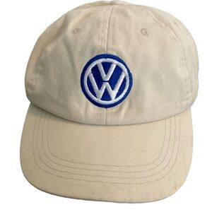 Volkswagen baseball hat blue white embroidered logo VW hat